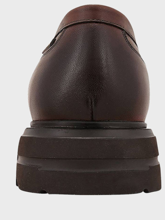 Montrel Leder Herren Mokassins in Braun Farbe