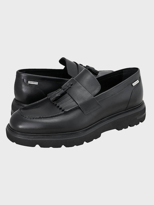 Montrel Men's Leather Loafers Black