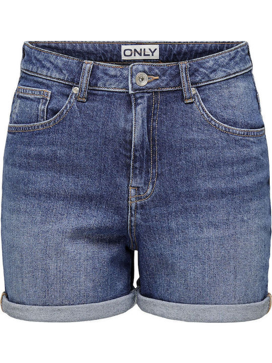 Josephine Femei Talie înaltă Pantaloni scurți Med Denim