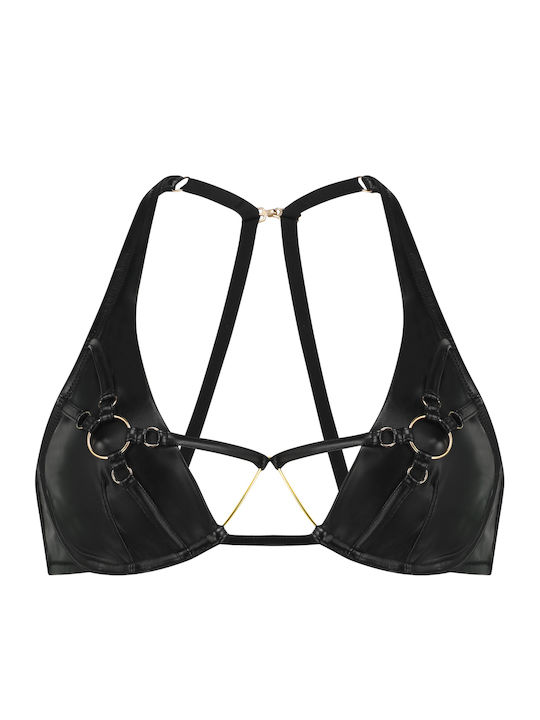 Faye Plunge Plunge Bra Underwire Black
