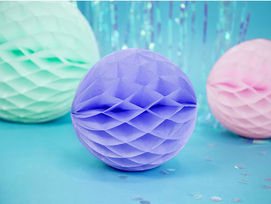 PartyDeco Paper Ball Hanging Ornament for Party in Lilac color 1pcs 20cm KB20-004