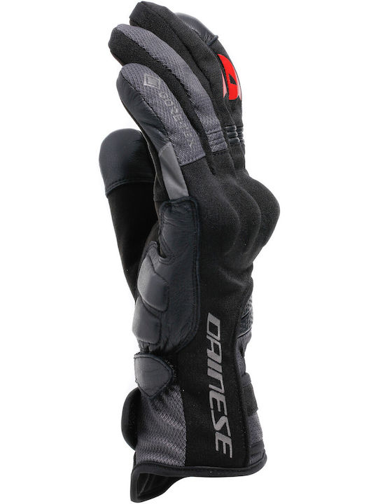 Dainese Teyde Men's Motorcycle Gloves All Seasons Waterproof Black/Iron Gate