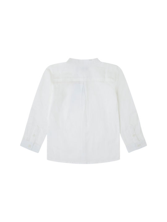 Canada House Kids Linen Shirt White