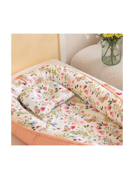 Beauty Home Βρεφικό Μαξιλάρι Φωλιά Σομόν 53x88εκ.