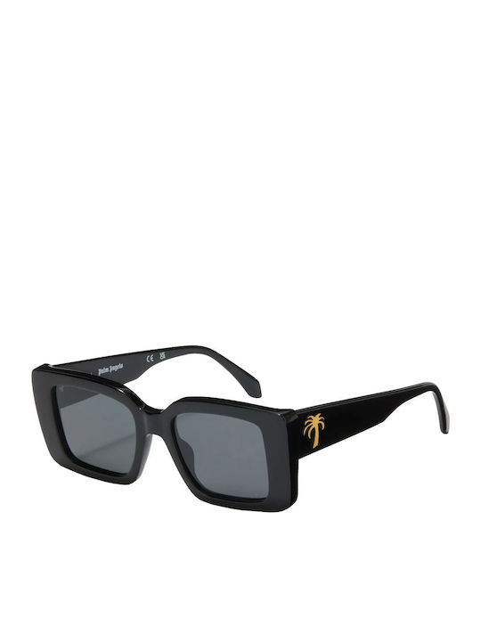 Palm Angels Unisex Γυαλιά Ηλίου με Μαύρο Κοκκάλινο Σκελετό και Μαύρο Φακό