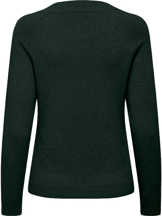 Damen Langarm Pullover Grün