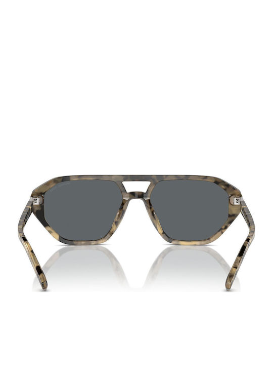 Michael Kors Zurich Men's Sunglasses with Brown Tartaruga Plastic Frame and Gray Lens