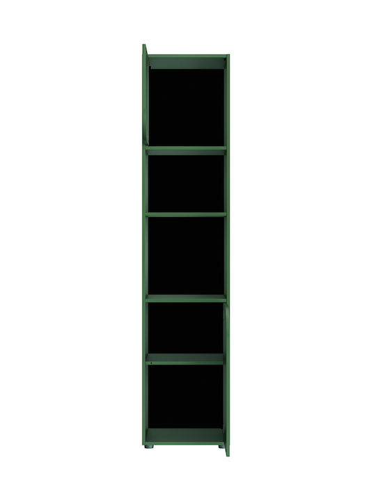Kids Wooden Bookcase Green 45x40x200cm