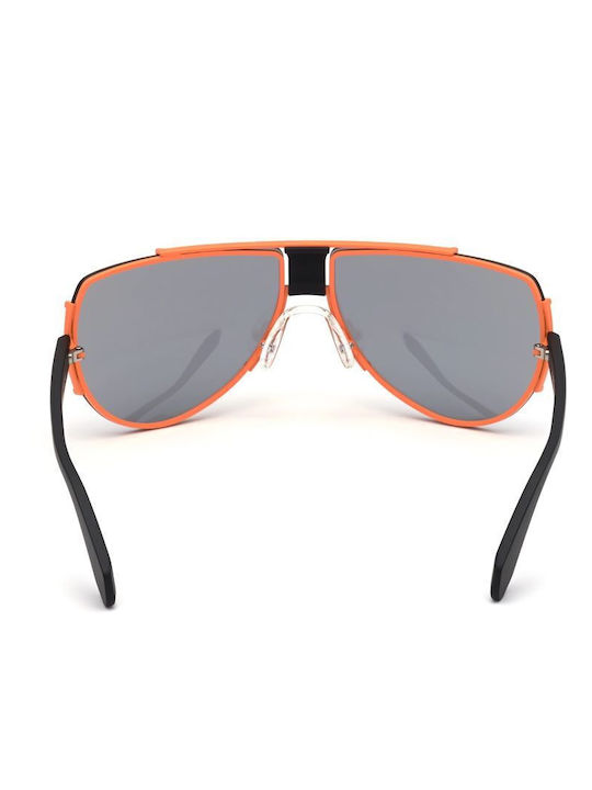 adidas Originals Unisex Sunglasses with Orange Plastic Frame and Blue Lens OR0031 43C