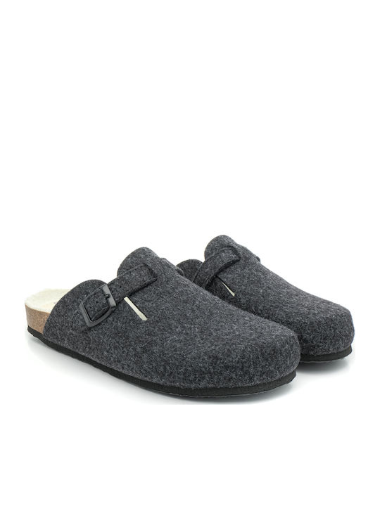 Anatomical Leather Women's Slippers Black