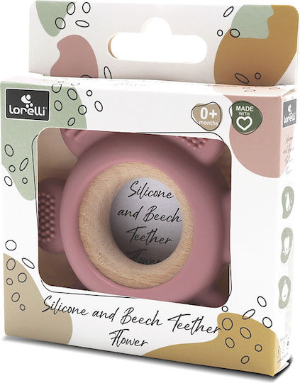 Lorelli Flower Teething Ring made of Silicone for 0 m+