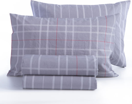 Nef-Nef Homeware Сет Чаршафи 240x270см. Highlar Сив 4бр