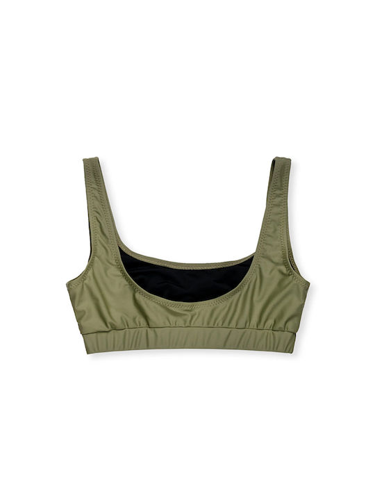 We Ride Local Sports Bra Bikini Top Olive