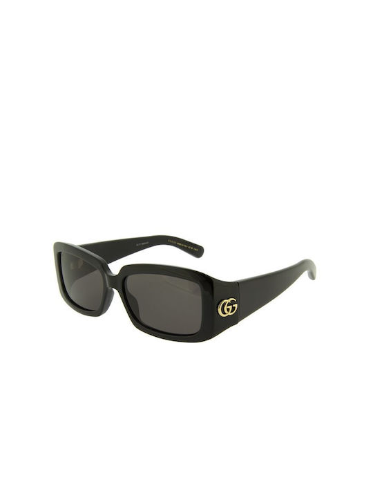 Gucci Women's Sunglasses with Black Plastic Frame and Black Lens GG1403S 001