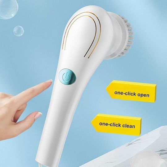 Rechargeable Cleaning Brush 5 in 1 White OEM