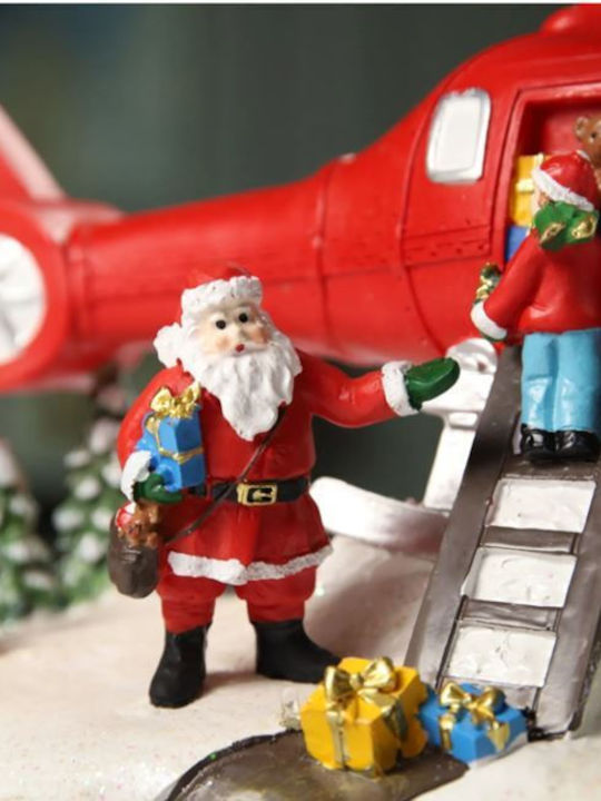 Christmas Snowball Illuminated with Santa Claus 22.5x14x27cm