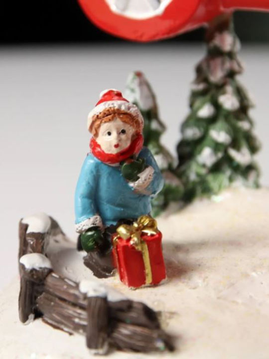 Christmas Snowball Illuminated with Santa Claus 22.5x14x27cm