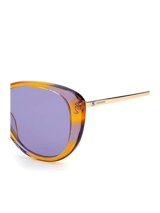 Missoni Women's Sunglasses with Multicolour Plastic Frame and Purple Gradient Lens MMI 0013/S 3IF/UR