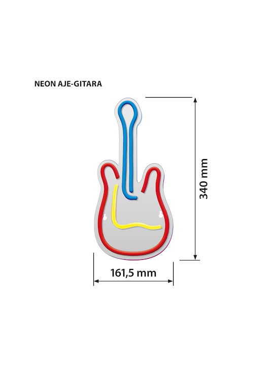 Active Jet Neon Διακοσμητικό Φωτιστικό LED RGB 17.6εκ.