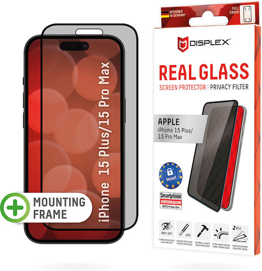 Displex 3D Privacy Tempered Glass Black (iPhone 16 Pro Max)