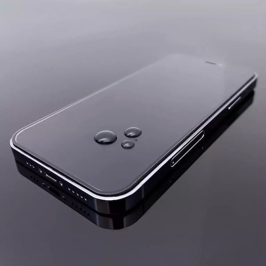 Wozinsky Frame Adeziv complet Full Face Tempered Glass Negru (Galaxy A35)