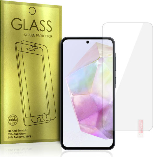 Galaxy Vollflächig gehärtetes Glas Gold (Samsung Galaxy A35 5G, Samsung Galaxy A55 5G)