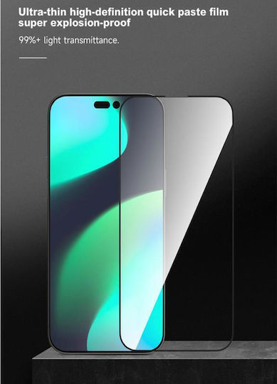 Devia Van Series 3D Full Face Tempered Glass Μαύρο (iPhone 14 Plus)