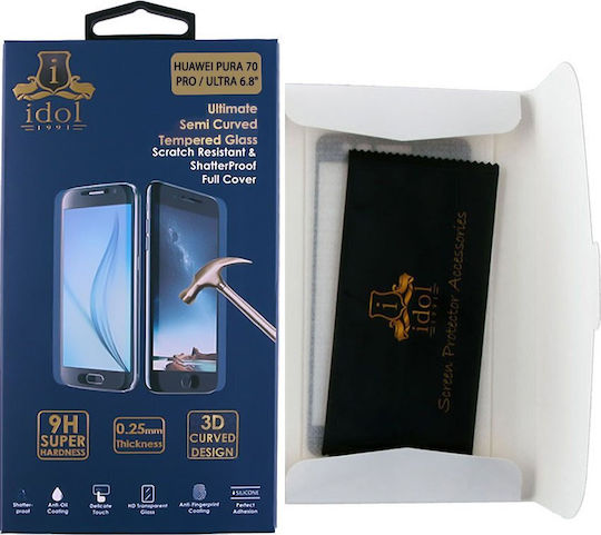 Idol 1991 3D 0.3mm Full Glue Tempered Glass Black (Huawei Pura 70 Pro)