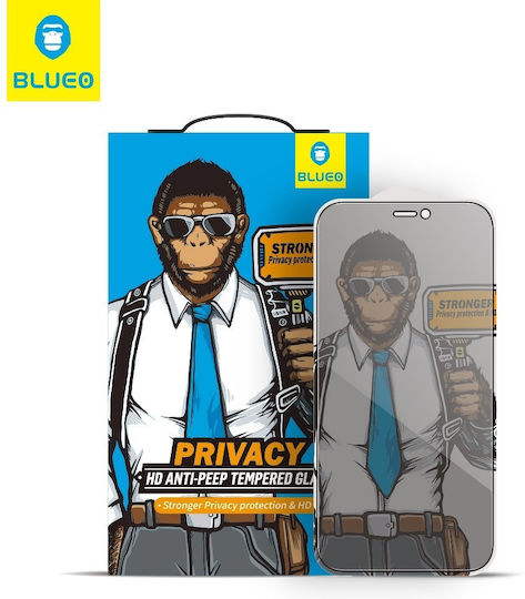 Mr Monkey 5D 0.26mm Privacy Tempered Glass Black (iPhone 16)