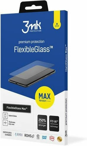 3MK Flexibleglass Max Tempered Glass Μαύρο (iPhone 16)