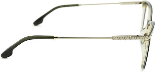 Victoria Beckham Damen Metallisches Brillengestell Katzenauge Schwarze VB2612 319