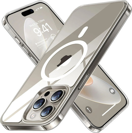Torras Back Cover Σιλικόνης Διάφανο (iPhone 15 Pro Max)