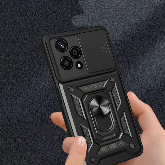 Techsuit Camshield Back Cover Πλαστικό / Σιλικόνης Μαύρο (Honor 200 Pro)