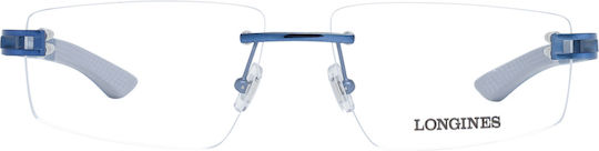 Longines Metal Eyeglass Frame Navy Blue LG5007-H 090