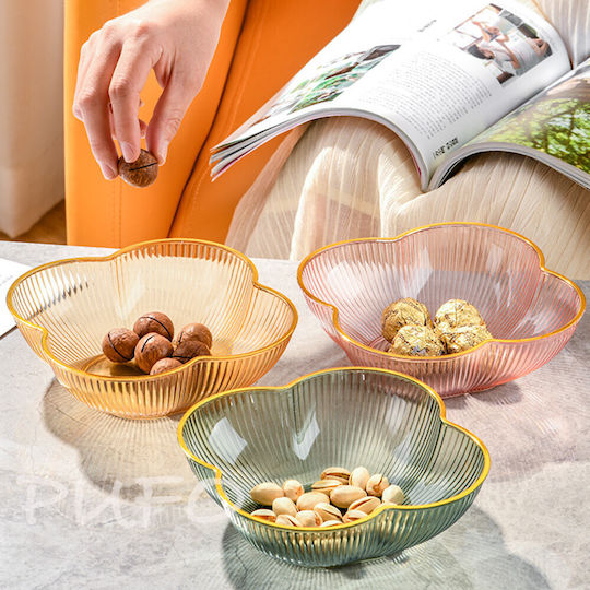 Bol Decorativ Plastic Galben 1buc