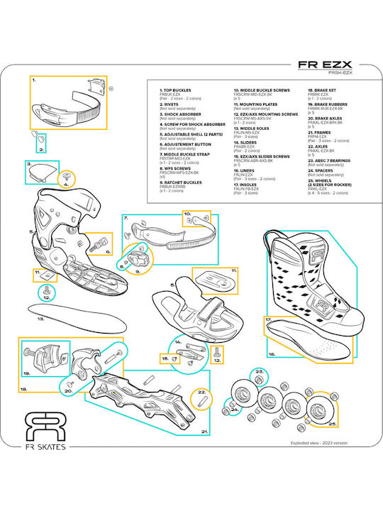 FR EZX Inline Rollers Ροζ Παιδικά