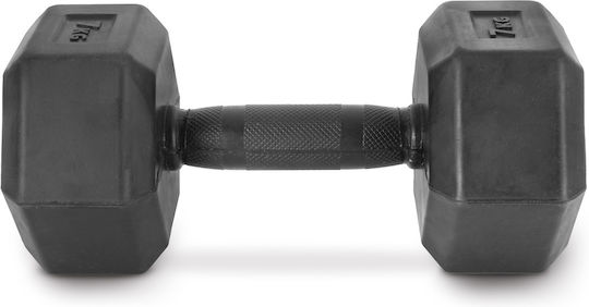 AMILA Rubber Hexagon Dumbbell 1 x 7kg