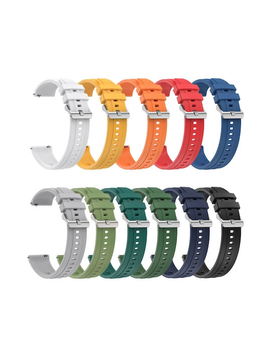 Huawei Watch 4 Reifenmuster Silberne Schnalle Silikon Uhrenarmband Rot