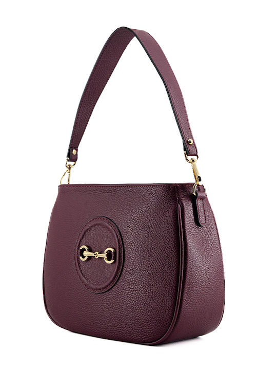 Leather Bags Leather Women's Bag Shoulder Burgundy