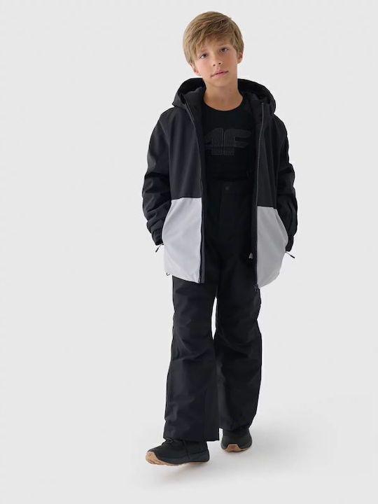 Kids' Sports Jacket with Hood Black
