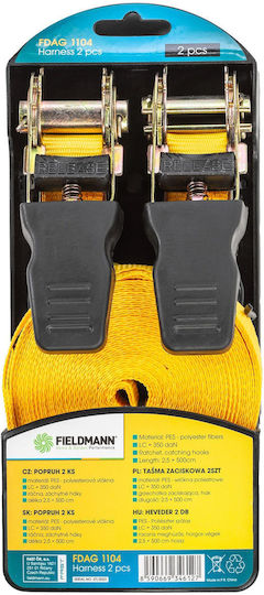 Fieldmann Car Luggage Strap with Ratchet 2.5x500cm 2pcs