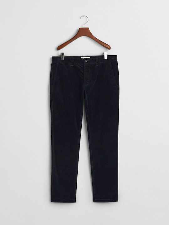 Chino Trousers In Slim Fit Dark Blue