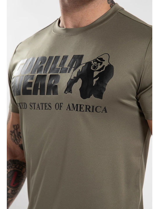 Αθλητικό T-shirt Χακί