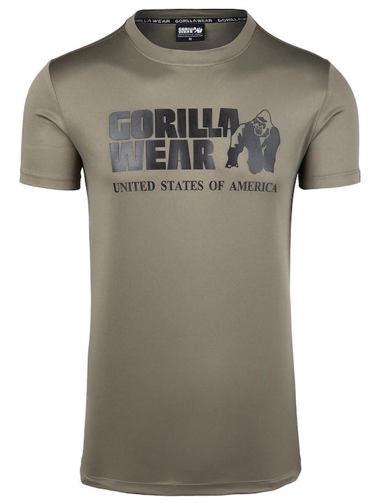 Αθλητικό T-shirt Χακί