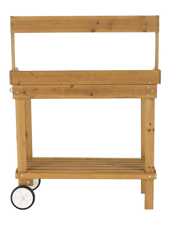Wooden Masa Bar pentru spații exterioare Βrown and Βlack 94x49x120buc