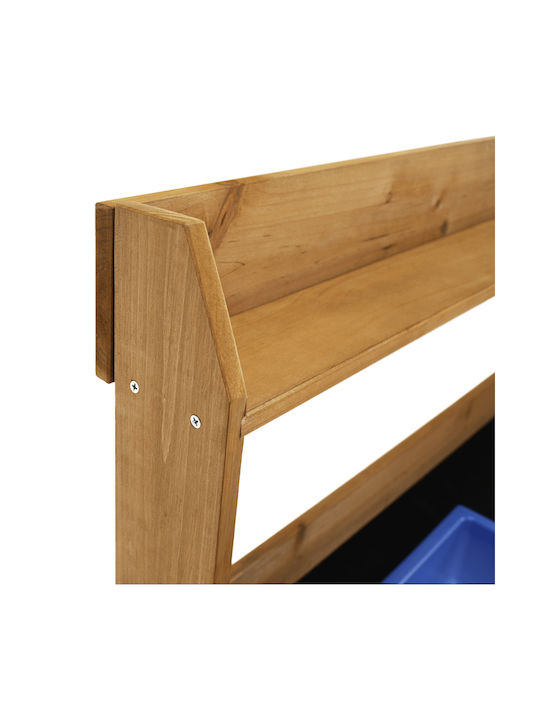 Wooden Masa Bar pentru spații exterioare Βrown and Βlack 94x49x120buc