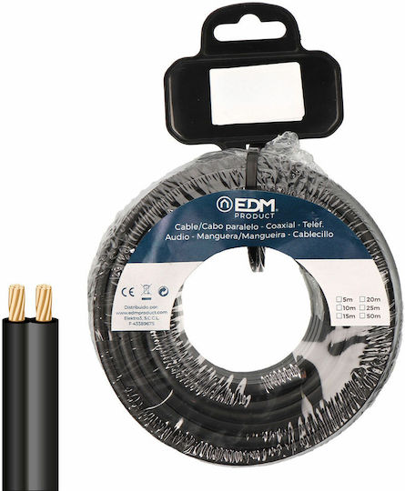 EDM Grupo Power Cord with Diameter 1x25mm² in Black Color 2m 28712