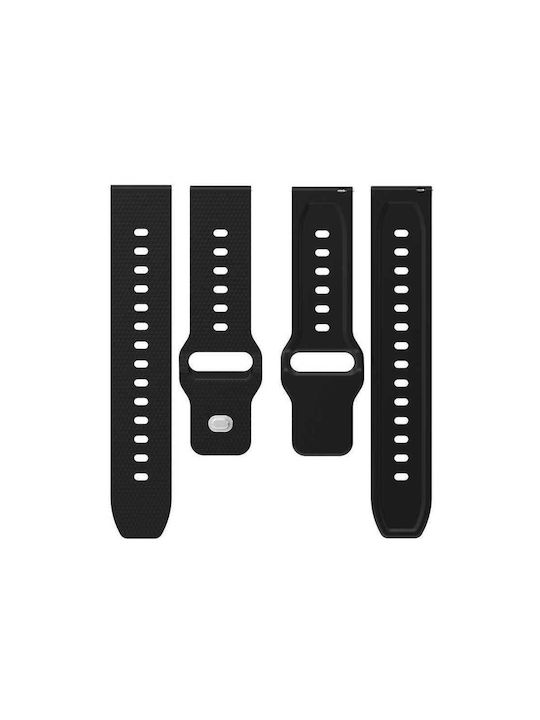 Каишка Kalebol 20 мм за Huawei Watch GT 3 42 мм GT 3 Pro 43 мм вълнообразен дизайн черна 2100179330498