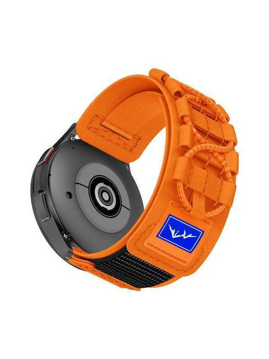 Λουράκι Universal 22mm Samsung Galaxy Watch3 45mm Galaxy Watch 46mm Huawei Watch Ultimate Design Nylon Orange 2100107300507