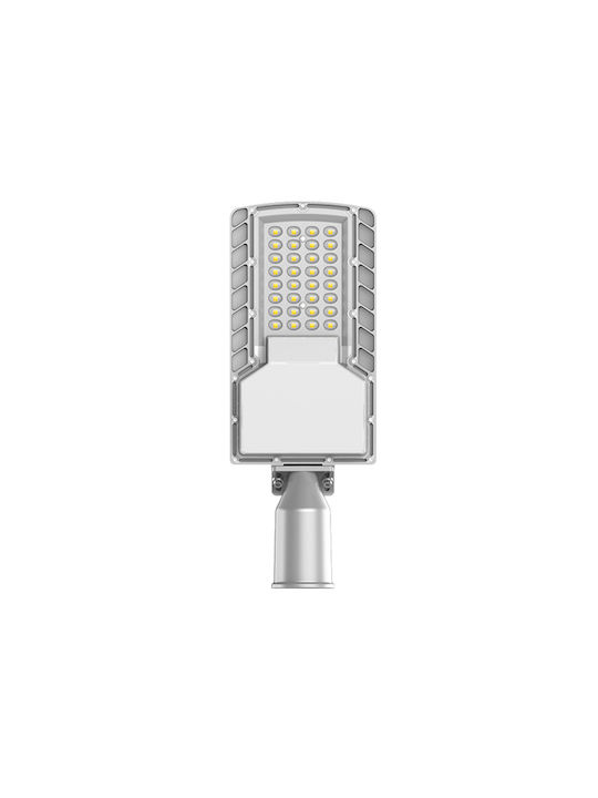 Eurolamp Outdoor Lamp LED Road 50W with Cold White Light IP66 Gray